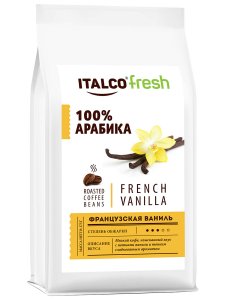 Кофе Italco Кофе в зернах Fresh French vanilla 375 г (4650097782899)