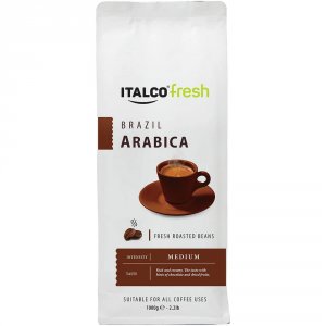 Кофе в зернах Italco Кофе в зернах Fresh Arabica Brazil 1 кг (4650097782950)