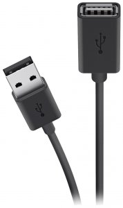 Кабель для компьютера Belkin USB-A папа/мама 1,8м (F3U153BT1.8M)