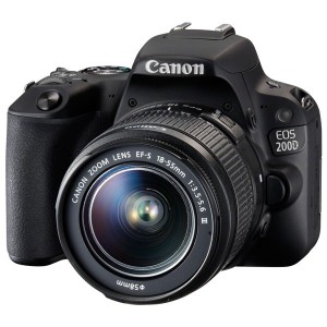 Зеркальный цифровой фотоаппарат Canon EOS 200D EF-S 18-55 III Kit Black