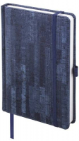 Ежедневник BRAUBERG Wood, А5, 136 листов, синий (111674)