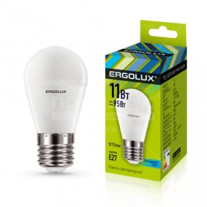 Светодиодная лампа Ergolux LED-G45-11W-E27-4K