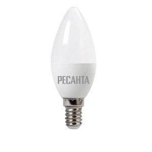 Светодиодная лампа Ресанта LL-R-C37-6W-230-4K-E14