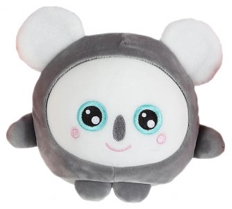 Мягкая игрушка 1Toy Squishimals: Серая коала, 20 см (Т14352)