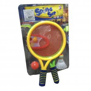 Набор для игры с мячом 1Toy 2 ракетки с сеткой (Т59928)