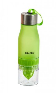 Бутылка-соковыжималка BRADEX SF 0520 с соковыжималкой, 0,6 л, салатовая