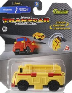 Игрушка-автовывернушка 1Toy "Transcar 2 в 1: Грузовик/Пожарная машина" (Т18284)