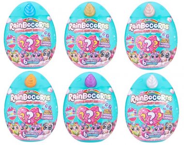 Мягкая игрушка ZURU Игрушка -сюрприз RainBocoRns мини в яйце в комплекте с аксессуарами (в наборе: ароматизированная плюш игрушка, яйцо-фут