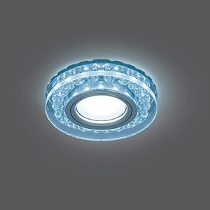 Встраиваемый светильник Gauss Backlight BL045 круглый, кристалл/хром, Gu5.3, 4100K