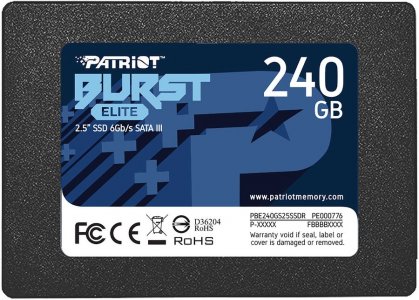 Внутренний SSD Patriot PBE240GS25SSDR Burst Elite 240Gb