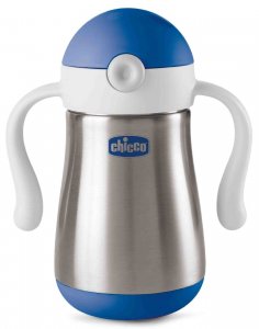Чашка-поильник детский Chicco Power Cup, 18 м+, 237 мл, голубой (00006931200000)