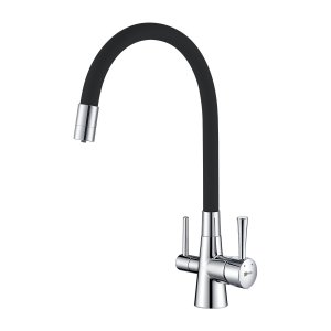 Смеситель для кухни Lemark Comfort LM3075C Хром Черный