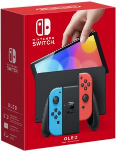 Игровая приставка Nintendo OLED-модель неоновый синий/неоновый красный