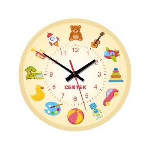 Часы настенные Centek Toys, круглые, 25 см (CT-7104)