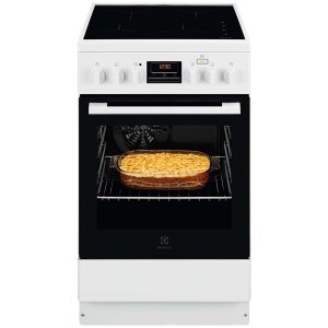 Электрическая плита (50-55 см) Electrolux SteamBake White (RKI560200W)