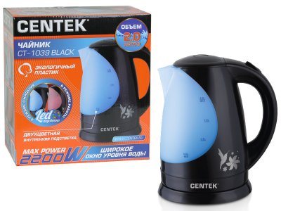 Электрический чайник Centek CT-1039 чёрный