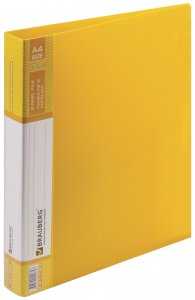 Папка BRAUBERG Contract, до 270 листов, желтая (221795)