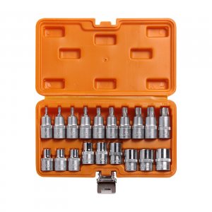 Набор торцевых головок AIRLINE 1/2" DR Torx E10-E24/T20-T70 55 мм, 19 предметов (AT-BS-33)