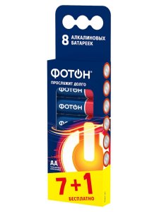 Батарейки ФОТОН АА/LR6, 8 шт (22987)