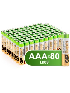 Батарейка GP AAА (LR03), 80 шт (GP24A-2CRVS80)