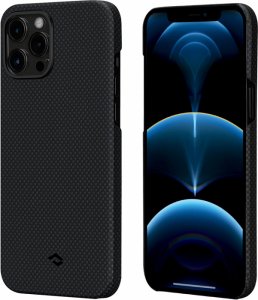 Чехол Pitaka для iPhone 12 Pro Max, черный/серый (KI1202PM)