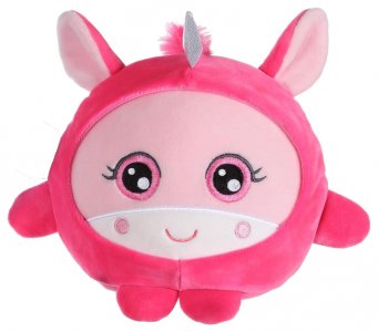 Мягкая игрушка 1Toy Squishimals: Розовый единорог, 20 см (Т14350)