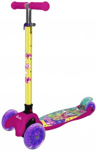 Самокаты 1Toy Barbie, светящиеся колеса 2х12/8 см (Т14759) (T14759)
