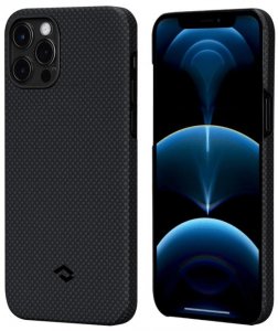 Чехол Pitaka для iPhone 12 Pro/12, черный/серый (KI1202P)