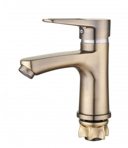 Смеситель для раковины G-Lauf NUD1-A045KT, бронза