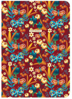 Тетрадь BRAUBERG SoftTouch Pattern, 60 листов, сшивка, клетка (403813)