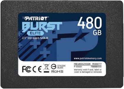 Внутренний SSD Patriot PBE480GS25SSDR Burst Elite 480Gb