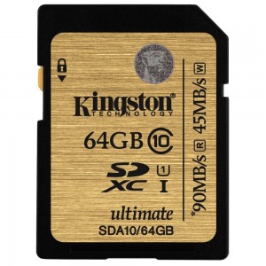 Карта памяти SDXC Kingston SDA10/64GB