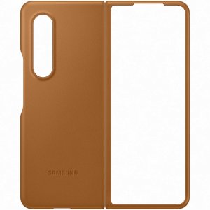 Клип-кейс Samsung Leather для Galaxy Z Fold 3 (коричневый) (EF-VF926LAEGRU)