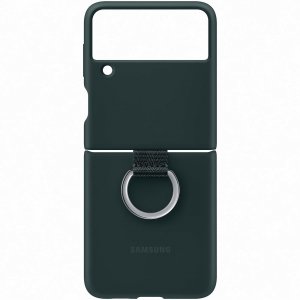 Клип-кейс Samsung Silicone Ring для Galaxy Z Flip 3 (зеленый) (EF-PF711TGEGRU)
