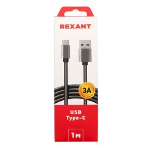 Аксессуар REXANT USB-Type-C 3A 1 м