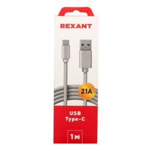 Аксессуар REXANT USB-Type-C 2A 1 м белый