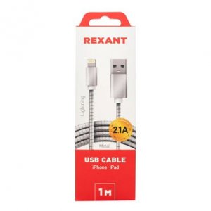 Аксессуар REXANT USB-Lightning 2A 1 м матовый