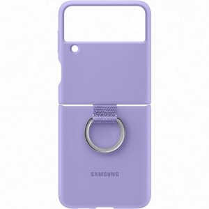 Клип-кейс Samsung Silicone Ring для Galaxy Z Flip 3 (фиолетовый) (EF-PF711TVEGRU)