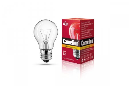 Лампа накаливания Camelion 40/A/CL/E27