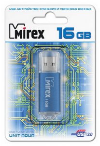 USB-флешка Mirex Unit 16GB Aqua (13600-FMUAQU16)