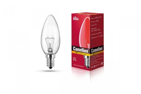 Лампа накаливания Camelion 60/B/CL/E14