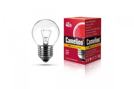 Лампа накаливания Camelion 40/D/CL/E27