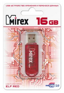 USB-флешка Mirex Elf 16GB Red (13600-FMURDE16)