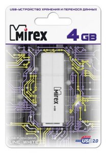 USB-флешка Mirex Line 4GB White (13600-FMULWH04)