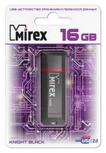 USB-флешка Mirex Knight 16GB Black (13600-FMUKNT16)