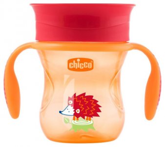 Чашка-поильник детский Chicco Perfect Cup, 12+, 266 мл, ежик (340624130) (00006951300050)