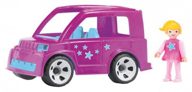 Городской автомобиль EFKO Городской розовый автомобиль с водителем игрушка 17 см (33220EF-CH)
