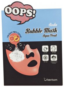 Пузырьковая тканевая маска Berrisom soda Bubble Mask Aqua (БР75)