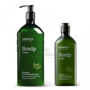 Шампунь для укрепления и эластичности волос с розмарином AROMATICA Rosemary Scalp Scaling Shampoo