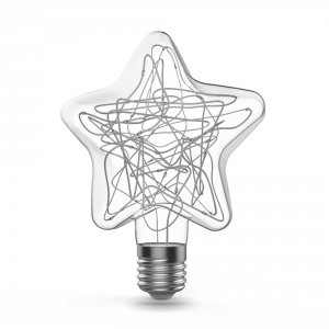 Светодиодная лампа Gauss Filament Star 2W Е27 RGB (160802008)